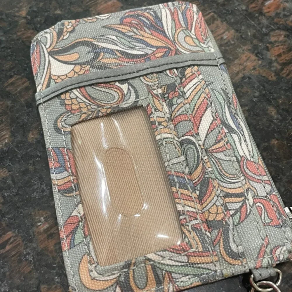 SAKROOTS KEYCHAIN MINI WALLET GRAY‎ MULTICOLORS
